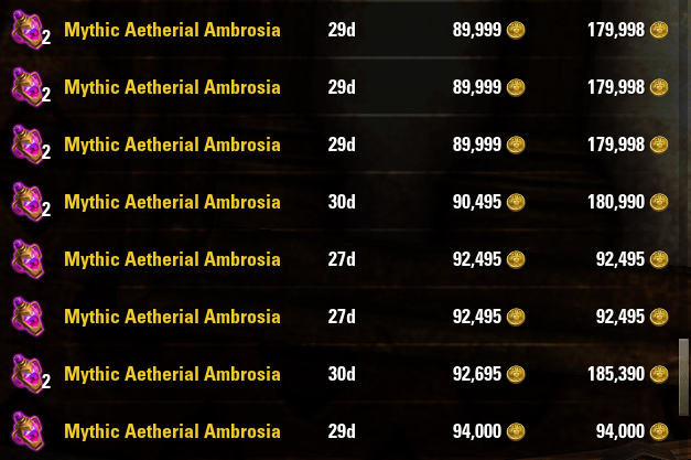 Mythic Aetherial Ambrosia